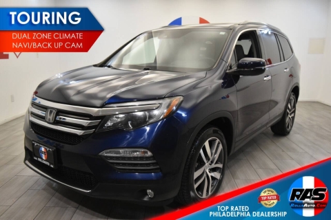 2018 Honda Pilot Touring AWD 4dr SUV, Blue, Mileage: 90,575