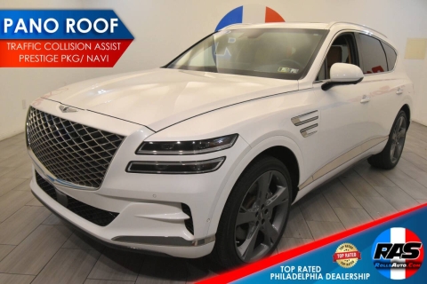 2021 Genesis GV80 3.5T, White, Mileage: 69,650