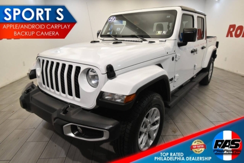 2023 Jeep Gladiator Sport S, White, Mileage: 54,660
