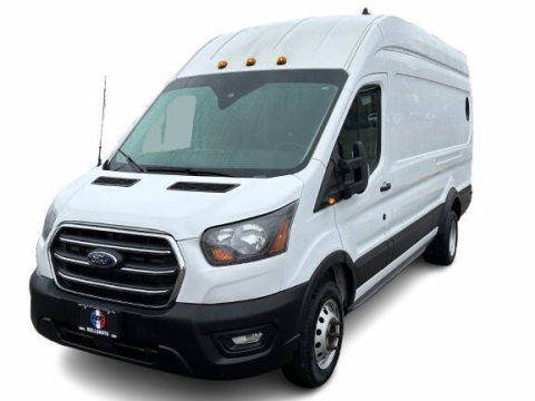 2020 Ford Transit 350 HD 3dr LWB High Roof DRW Extended Cargo Van w/9950 Lb. GVWR, White, Mileage: 77,906