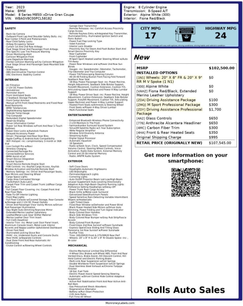 2023 BMW 8 Series M850i xDrive Gran Coupe AWD 4dr Sedan