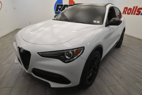 2021 Alfa Romeo Stelvio Ti Sport AWD 4dr Crossover, White, Mileage: 64,522