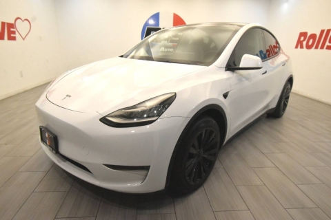 2022 Tesla Model Y Long Range AWD 4dr Crossover, White, Mileage: 70,101