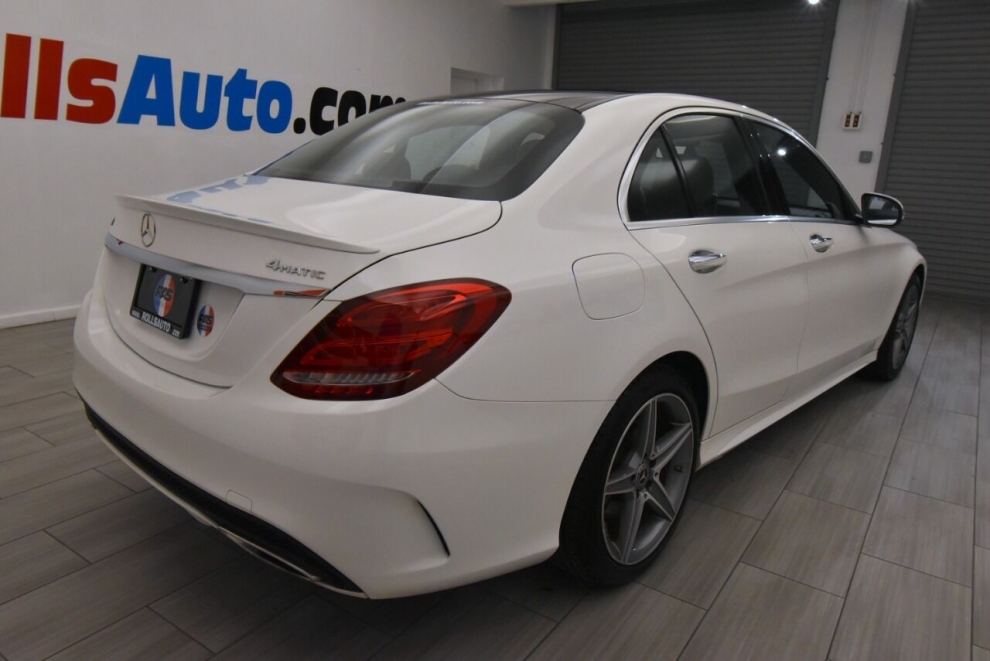 2018 Mercedes-Benz C-Class C 300 4MATIC AWD 4dr Sedan, White, Mileage: 86,710 - photo 4