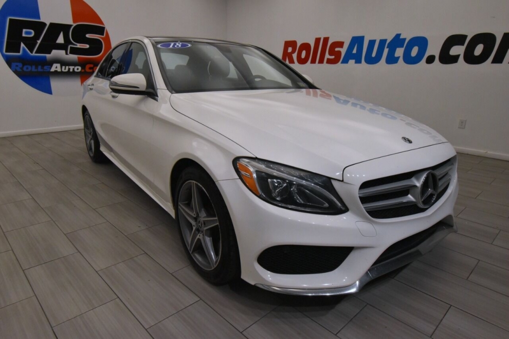 2018 Mercedes-Benz C-Class C 300 4MATIC AWD 4dr Sedan, White, Mileage: 86,706 - photo 7