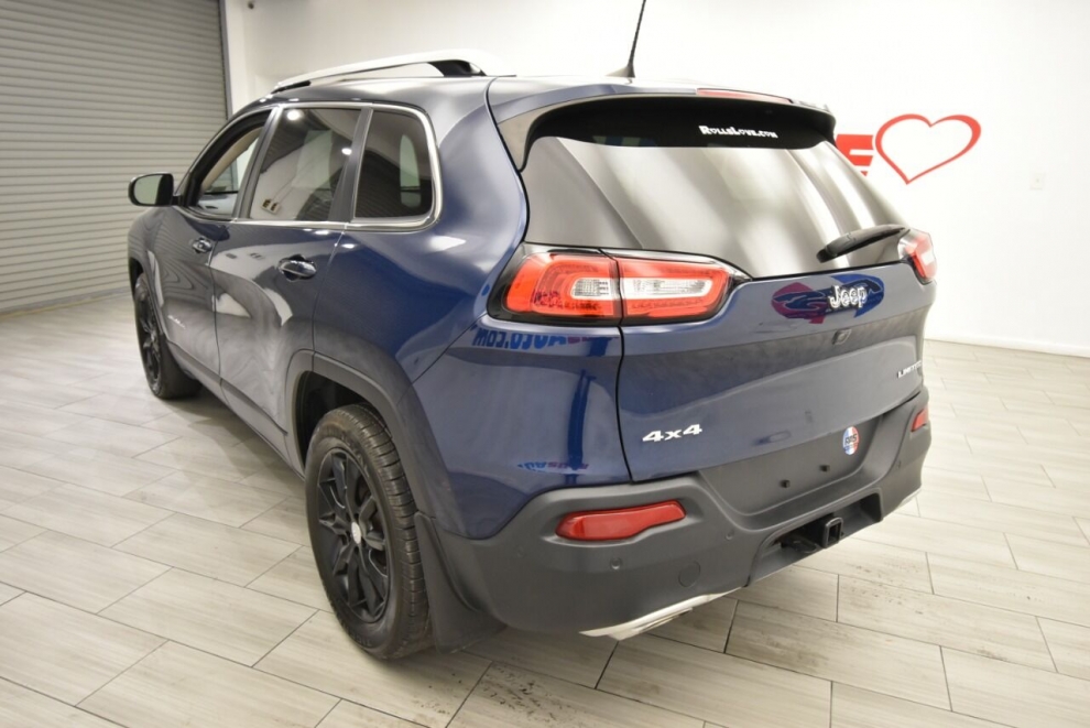 2018 Jeep Cherokee Limited 4x4 4dr SUV, Blue, Mileage: 46,412 - photo 2
