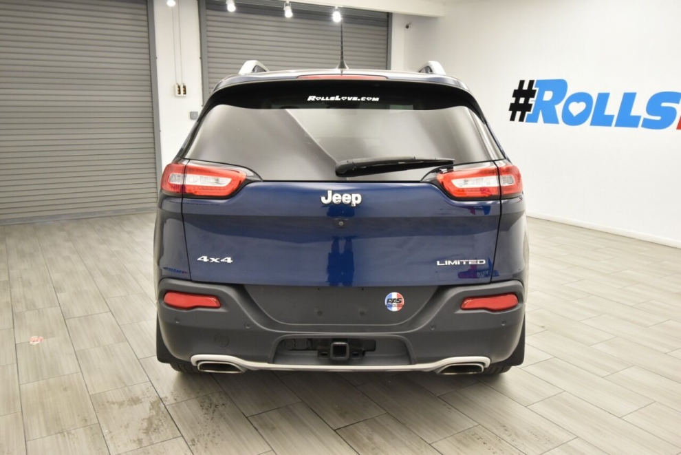 2018 Jeep Cherokee Limited 4x4 4dr SUV, Blue, Mileage: 46,409 - photo 3