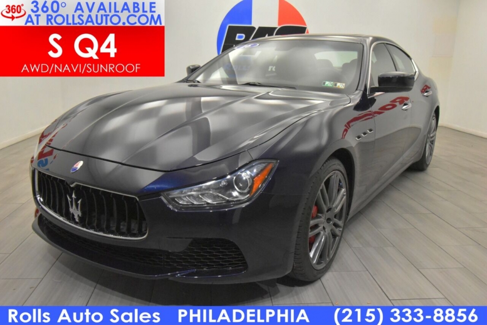 2016 Maserati Ghibli S Q4 AWD 4dr Sedan, Blue, Mileage: 78,875 