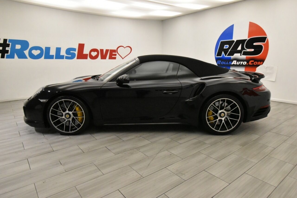 2018 Porsche 911 Turbo S AWD 2dr Convertible, Black, Mileage: 42,541 - photo 1