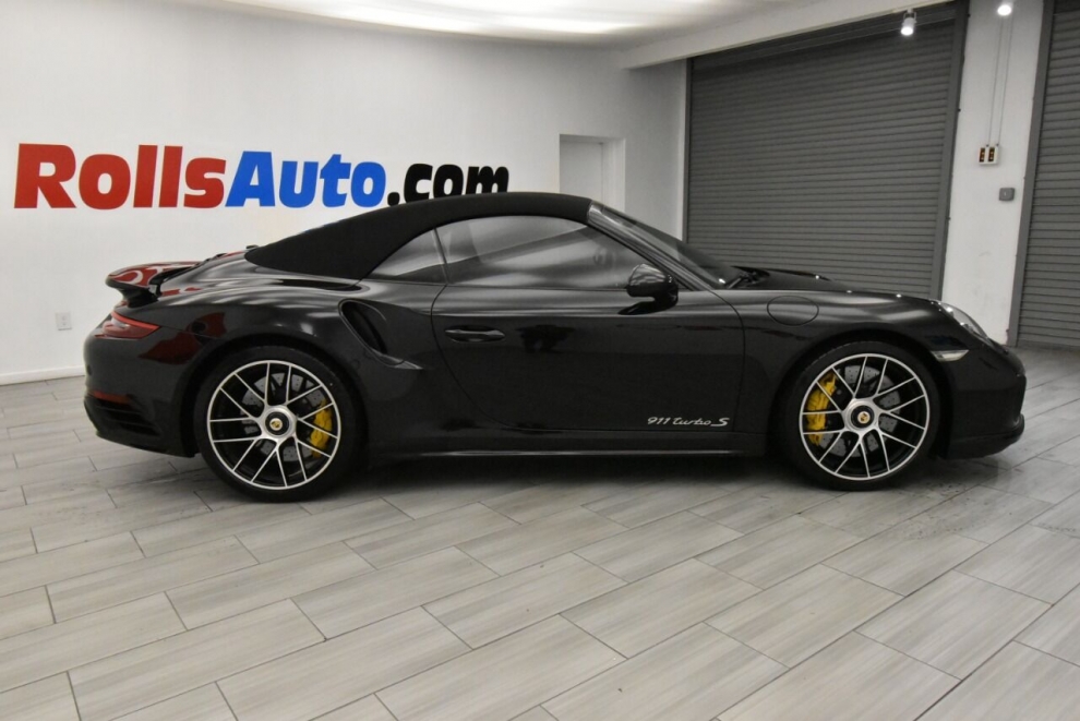 2018 Porsche 911 Turbo S AWD 2dr Convertible, Black, Mileage: 42,541 - photo 6