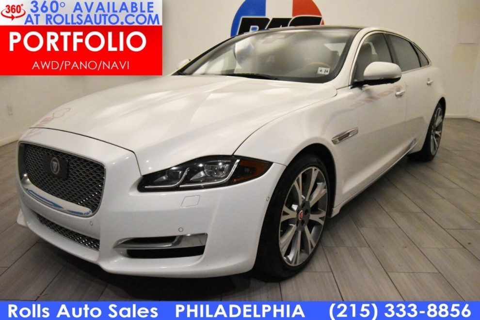 2019 Jaguar XJL Portfolio AWD 4dr Sedan, White, Mileage: 75,491 