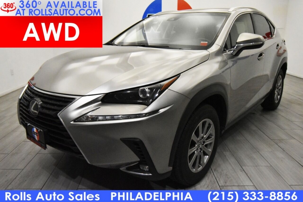 2018 Lexus NX 300 Base AWD 4dr Crossover, Silver, Mileage: 73,990 