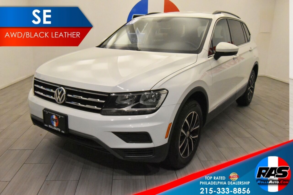 2021 Volkswagen Tiguan SE 4Motion AWD 4dr SUV, White, Mileage: 60,976 