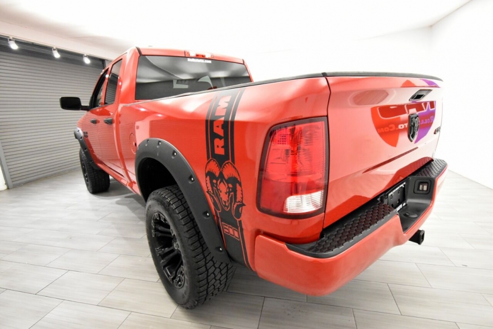 2017 RAM 1500 Express 4x4 4dr Quad Cab 6.3 ft. SB Pickup, Red, Mileage: 80,611 - photo 2