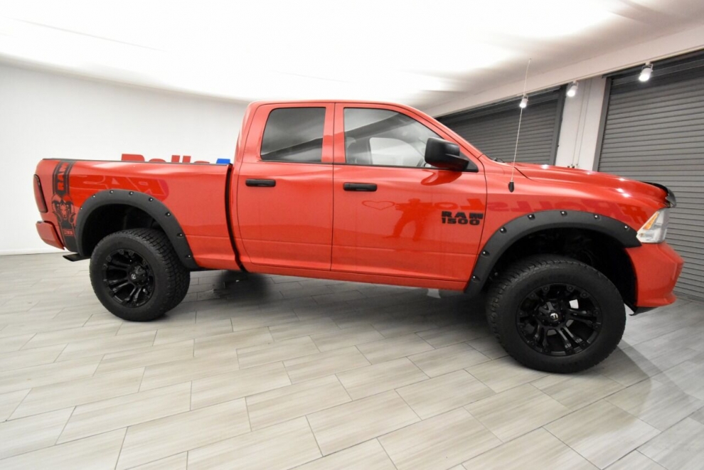 2017 RAM 1500 Express 4x4 4dr Quad Cab 6.3 ft. SB Pickup, Red, Mileage: 80,611 - photo 6