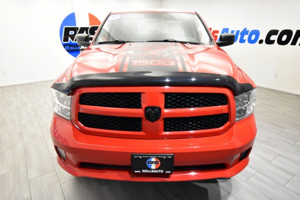 2017 RAM 1500 Express 4x4 4dr Quad Cab 6.3 ft. SB Pickup, Red, Mileage: 80,611 - photo 8