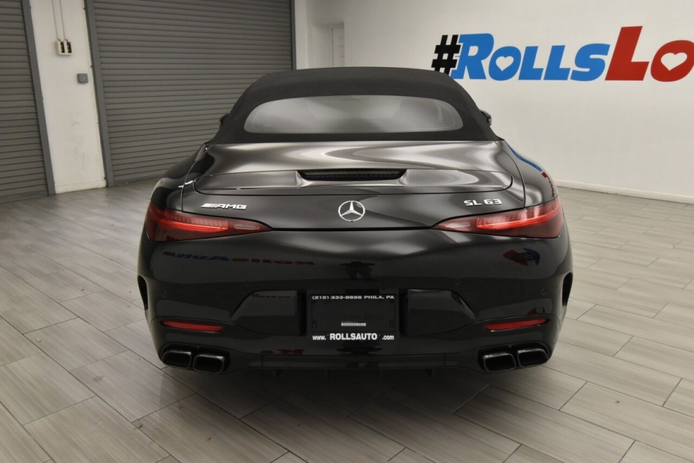 2022 Mercedes-Benz SL-Class AMG SL 63 AWD 4MATIC 2dr Roadster, Black, Mileage: 2,175 - photo 3