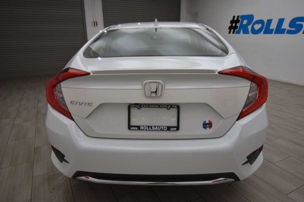 2021 Honda Civic EX 4dr Sedan, White, Mileage: 45,764 - photo 3