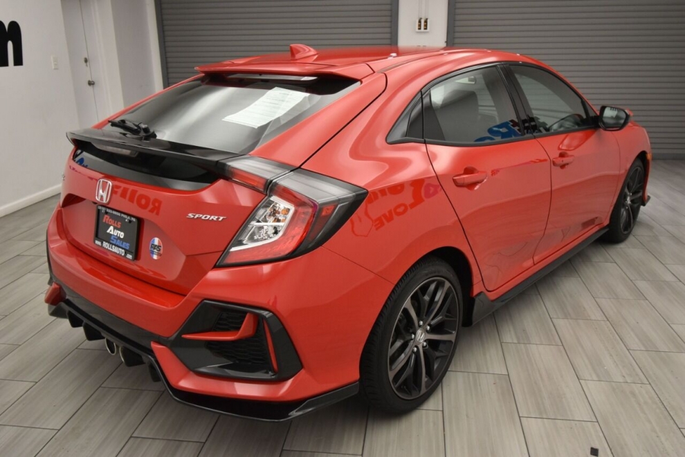 Used 2020 Honda Civic Sport 4dr Hatchback CVT, Stock 12036, Red