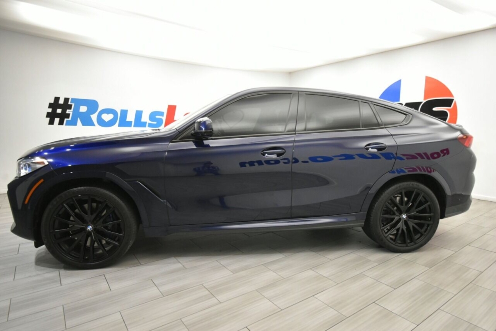 2021 BMW X6 M50i AWD 4dr Sports Activity Coupe, Blue, Mileage: 88,838 - photo 1
