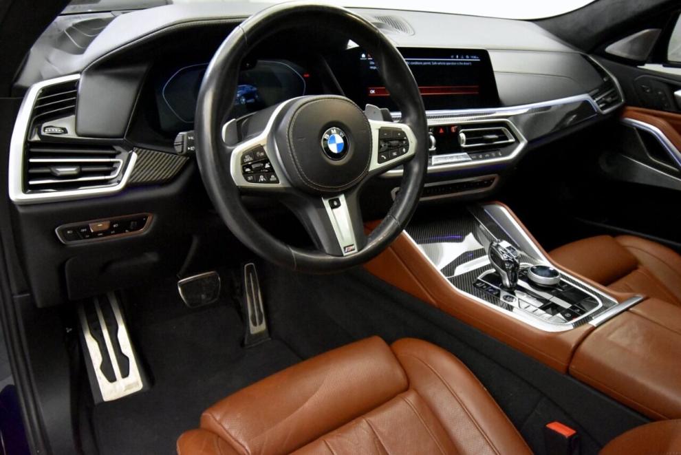 2021 BMW X6 M50i AWD 4dr Sports Activity Coupe, Blue, Mileage: 88,838 - photo 10