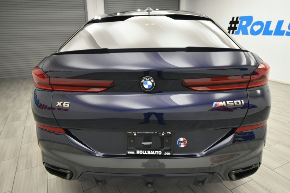 2021 BMW X6 M50i AWD 4dr Sports Activity Coupe, Blue, Mileage: 88,838 - photo 3