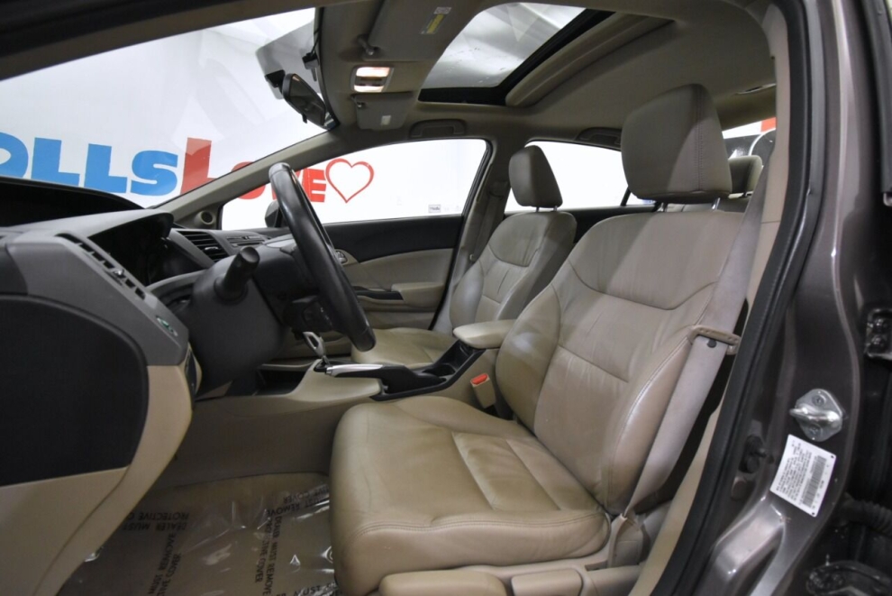 2012 Honda Civic EX L 4dr Sedan, Gray, Mileage: 103,285 - photo 11