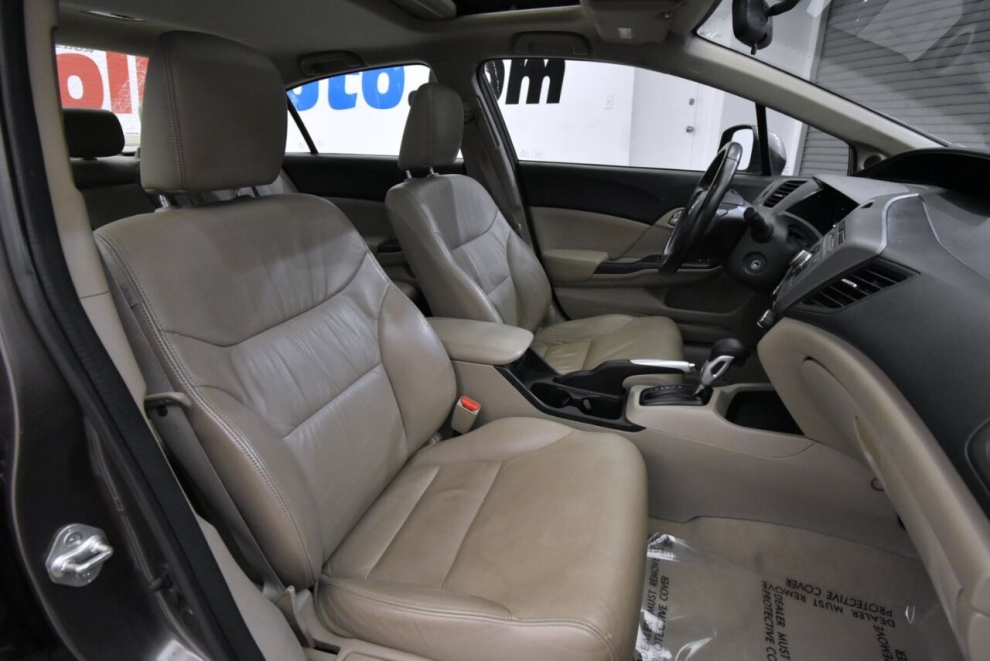 2012 Honda Civic EX L 4dr Sedan, Gray, Mileage: 103,285 - photo 16
