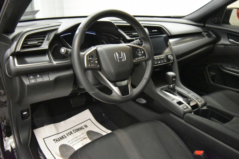 2021 Honda Civic EX 4dr Hatchback, Black, Mileage: 28,468 - photo 10