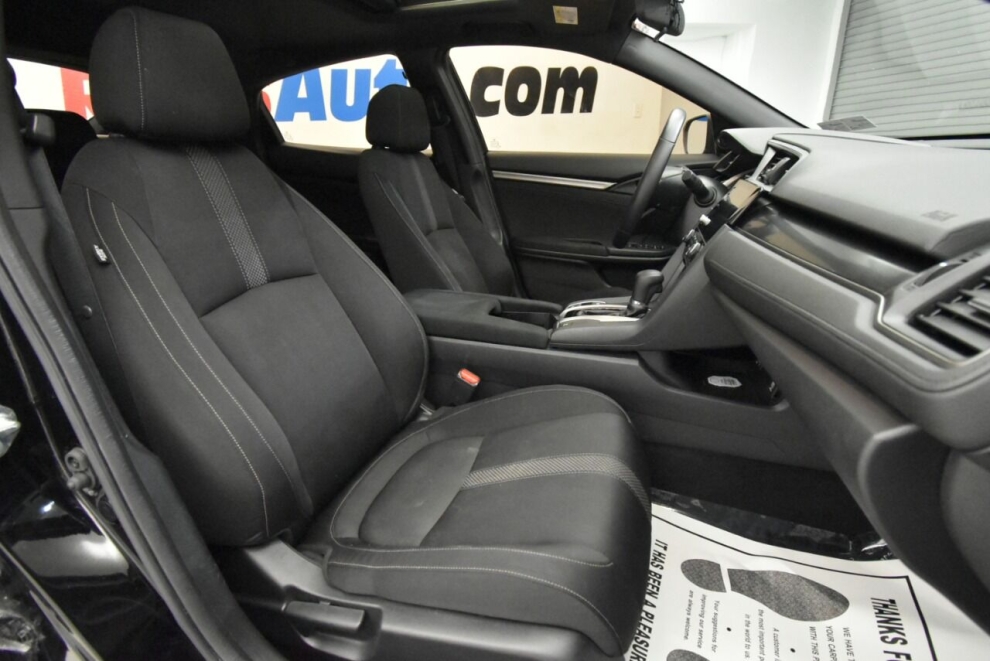 2021 Honda Civic EX 4dr Hatchback, Black, Mileage: 28,468 - photo 16