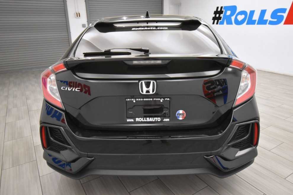 2021 Honda Civic EX 4dr Hatchback, Black, Mileage: 28,468 - photo 3
