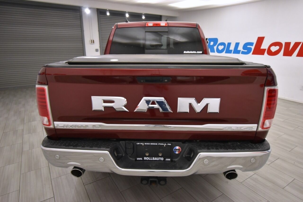 2017 RAM 1500 Laramie Limited 4x4 4dr Crew Cab 5.5 ft. SB Pickup, Red, Mileage: 91,446 - photo 3