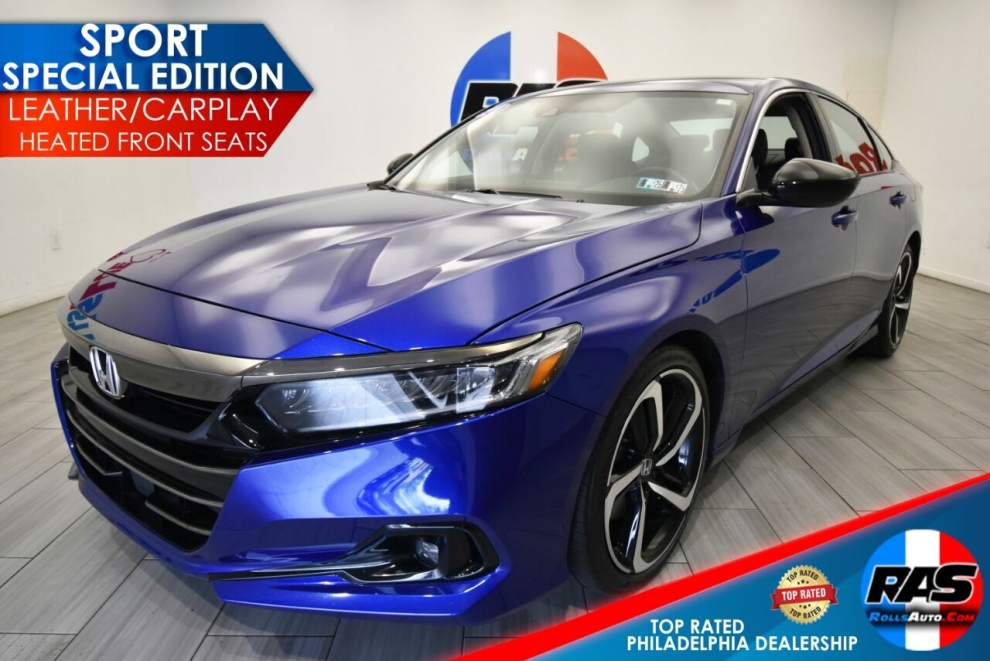 2021 Honda Accord Sport Special Edition 4dr Sedan, Blue, Mileage: 73,882 