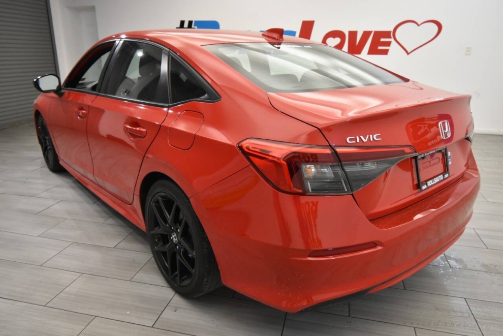 2022 Honda Civic Sport 4dr Sedan, Red, Mileage: 49,992 - photo 2