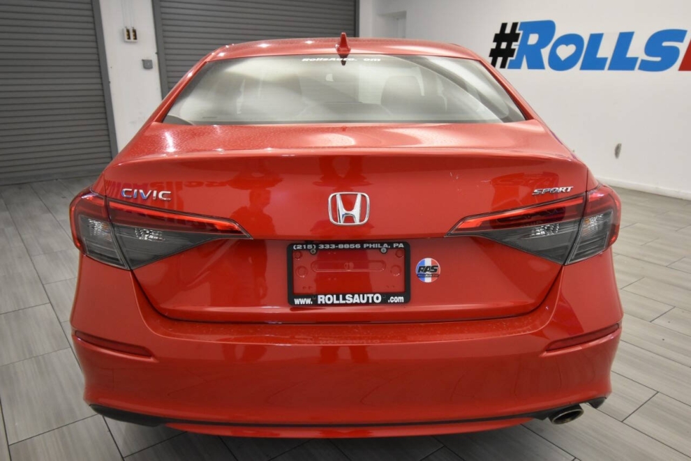 2022 Honda Civic Sport 4dr Sedan, Red, Mileage: 49,992 - photo 3