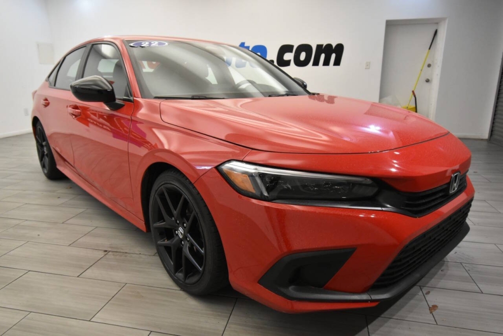 2022 Honda Civic Sport 4dr Sedan, Red, Mileage: 49,992 - photo 6