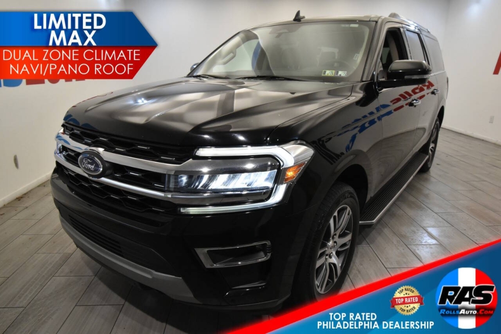 2022 Ford Expedition MAX Limited 4x4 4dr SUV, Black, Mileage: 80,670 
