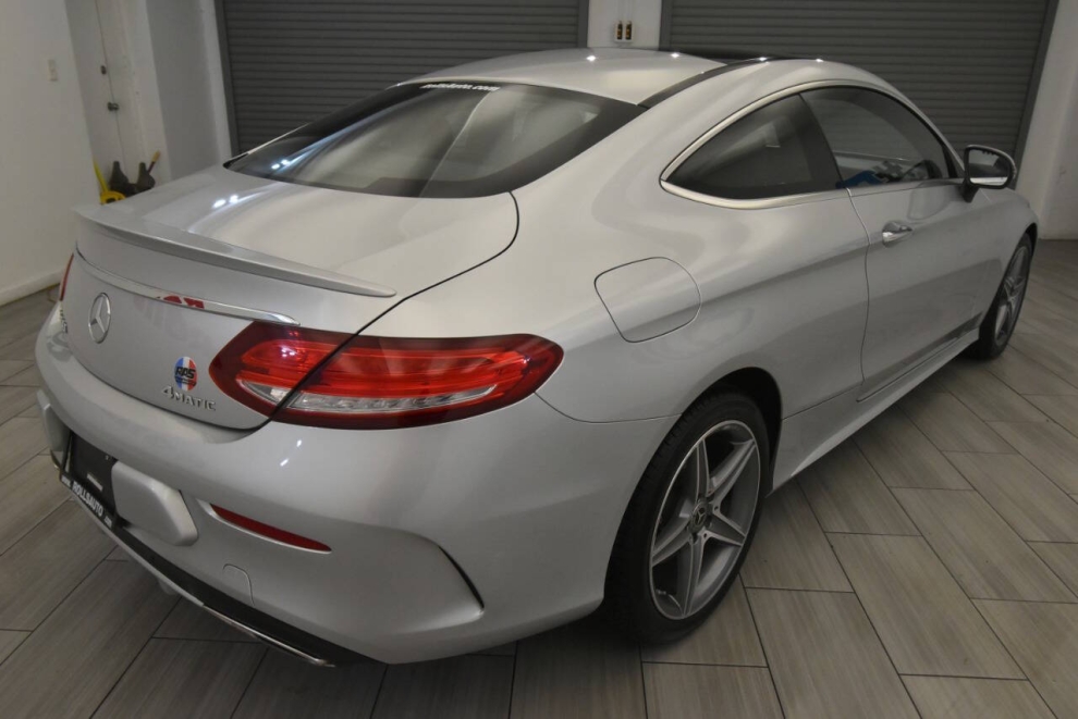 2018 Mercedes-Benz C-Class C 300 4MATIC AWD 2dr Coupe, Silver, Mileage: 59,576 - photo 4