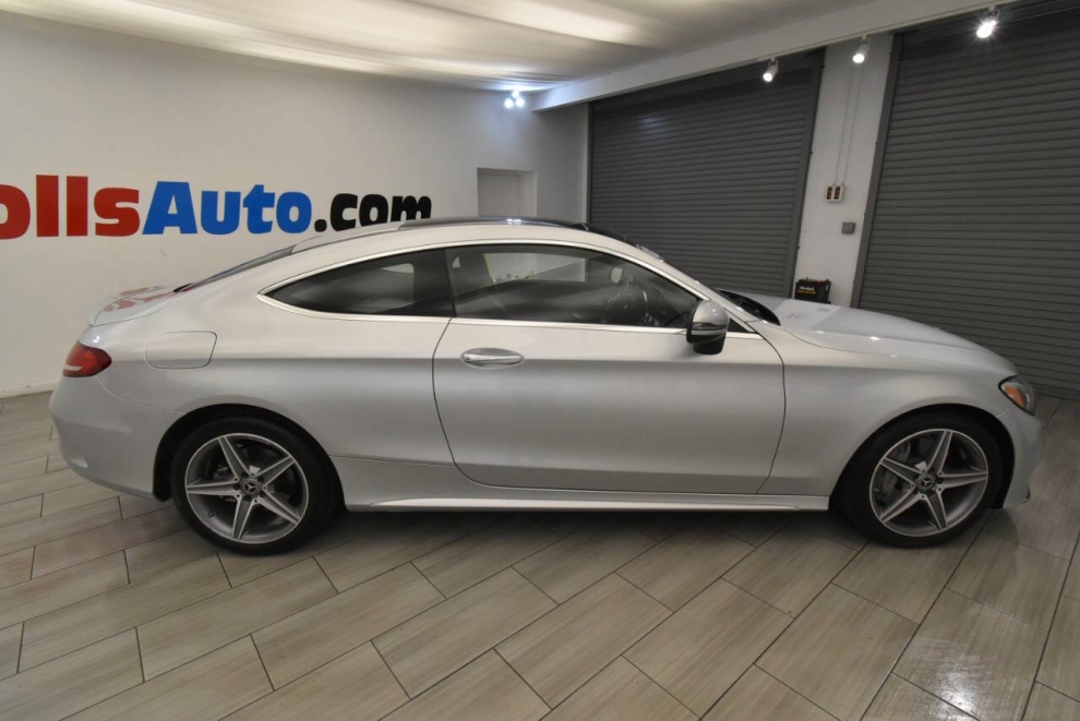 2018 Mercedes-Benz C-Class C 300 4MATIC AWD 2dr Coupe, Silver, Mileage: 59,576 - photo 5
