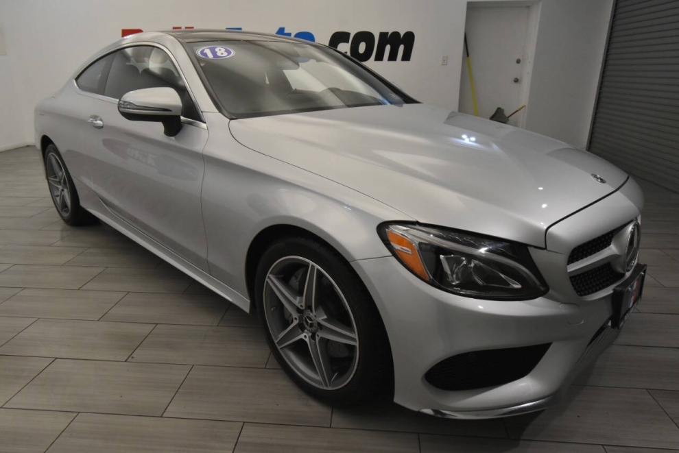 2018 Mercedes-Benz C-Class C 300 4MATIC AWD 2dr Coupe, Silver, Mileage: 59,576 - photo 6