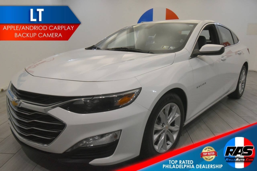 2022 Chevrolet Malibu LT 4dr Sedan, White, Mileage: 100,825 