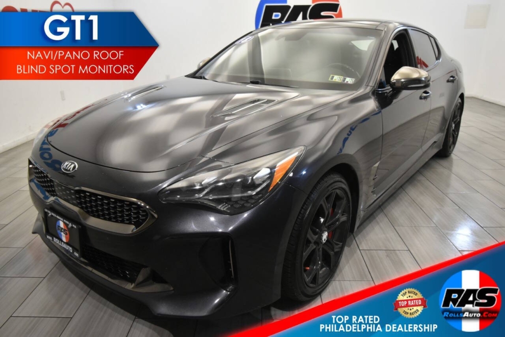 2018 Kia Stinger GT1, Black, Mileage: 88,230 