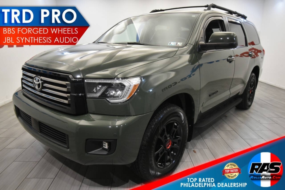 2020 Toyota Sequoia TRD PRO, Green, Mileage: 59,973 