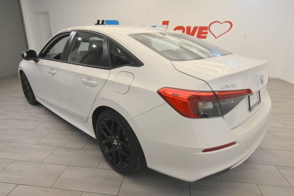2022 Honda Civic Sport 4dr Sedan, White, Mileage: 13,268 - photo 2