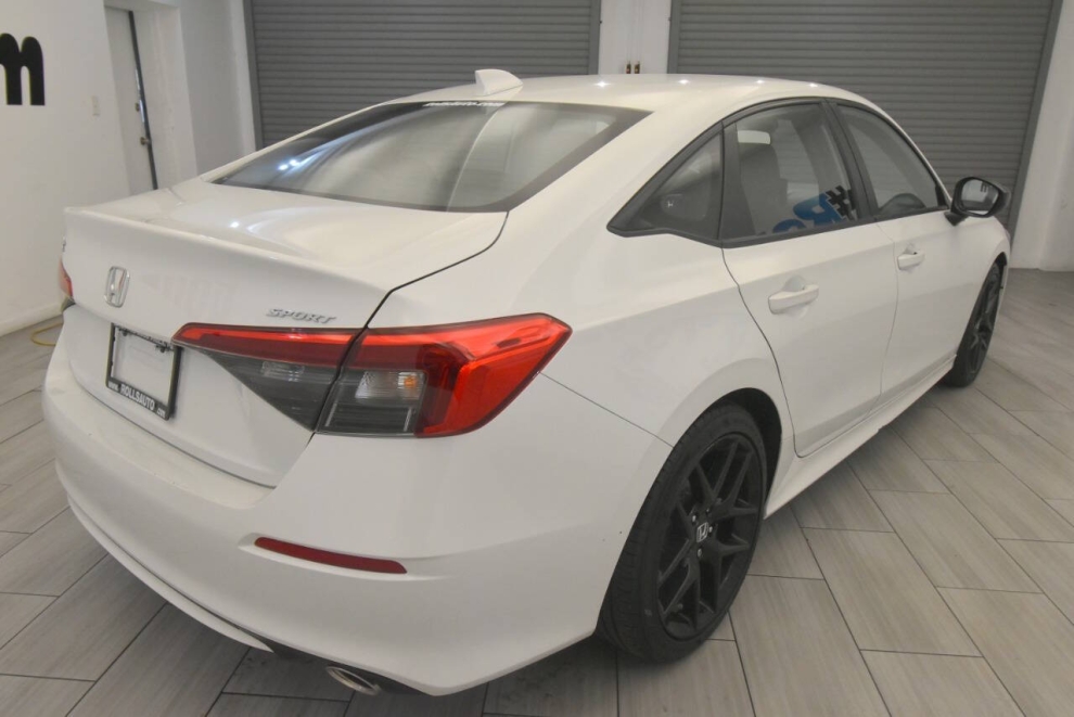 2022 Honda Civic Sport 4dr Sedan, White, Mileage: 13,268 - photo 4