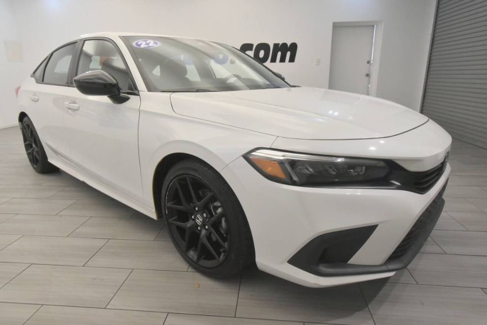 2022 Honda Civic Sport 4dr Sedan, White, Mileage: 13,268 - photo 6