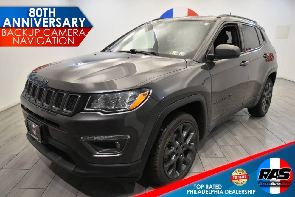 2021 Jeep Compass 80th Anniversary Edition 4x4 4dr SUV, Gray, Mileage: 86,743 