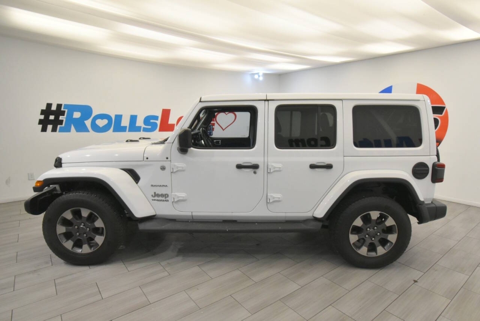 2018 Jeep Wrangler Unlimited Sahara, White, Mileage: 97,334 - photo 1