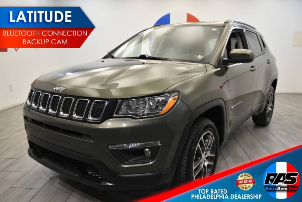 2019 Jeep Compass Latitude, Green, Mileage: 79,619 
