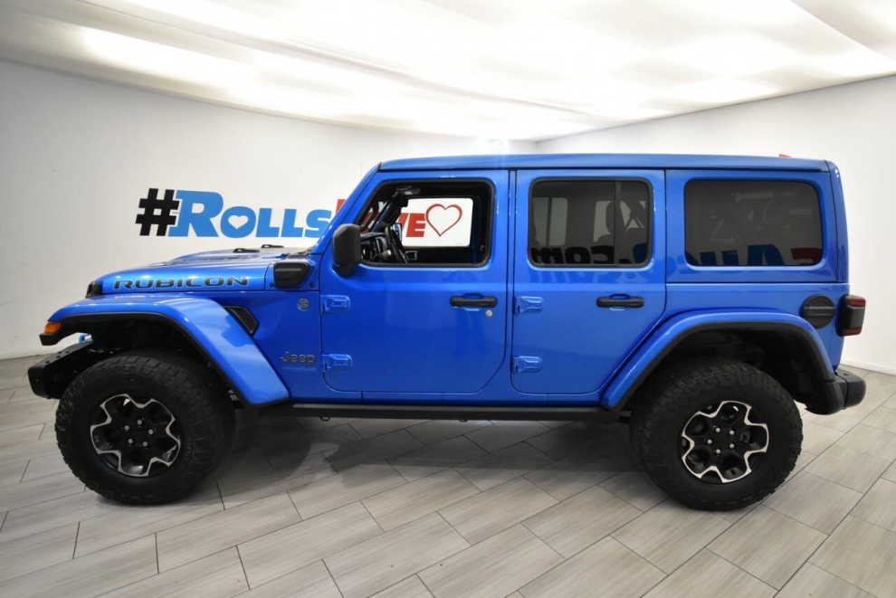 2021 Jeep Wrangler Unlimited Rubicon 4xe 4x4 4dr SUV, Blue, Mileage: 69,384 - photo 1